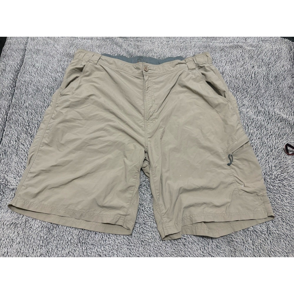 Simms Shorts Mens 2XL XXL Tan Guide Series Nylon Fishing Utility Pockets